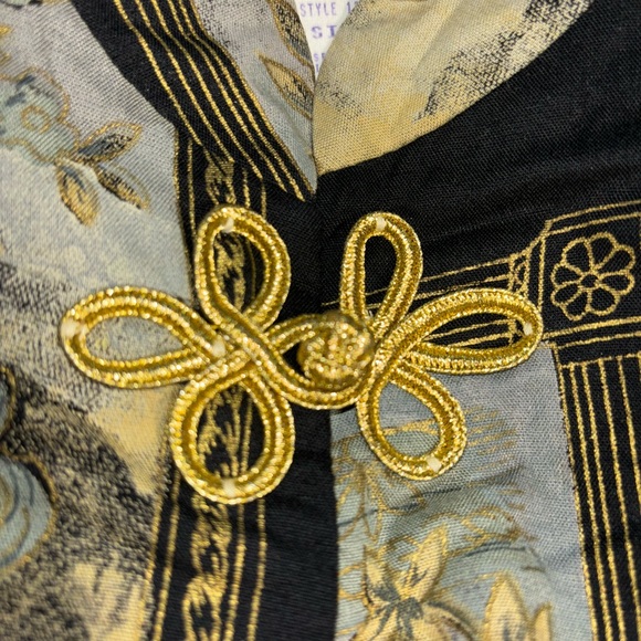 Jennifer Jeffries Women's Asian Sz 4 Short Sleeved Tunic Top Excellent Cond. - Picture 3 of 6